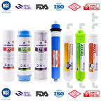 OverWater Açık Kasa Su Arıtma Cihazı 7 Li Filtresi Seti 11 Aşamalı Özel Sarım Membran Filtre