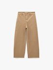 Cepli Rahat Kalıp Kesik Paça Yüksek Bel  Jean Pantolon - Culoette Jean