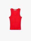 Kaşkorse Modal Karışımlı V Yaka Kolsuz Slim Fit Atlet