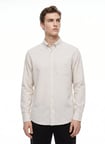 Dockers Ekru Erkek Regular Fit Gömlek D2620159614_Diagonal Gömlek