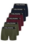 Velmore 6’lı Kutu Premium Erkek Boxer | Likralı ve Pamuklu İç Giyim