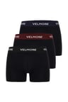 VELMORE Erkek Boxer 3’lı Kutu Yumuşak Pamuk Sıkmayan Bel Lastikli (Beden S - 5XL)