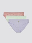 LCW Young Pembe Baskılı Bikini Külot 3'lü