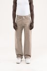 Erkek Soft Surfaced Baggy Relaxed Jean Pantolon Gri
