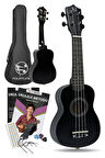Fourtune Nova UKS-21BK Gül Ağacı Siyah Soprano Ukulele Seti
