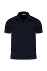 Lacivert Regular Fit Apaş Yaka Gömlek | L