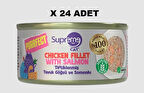 Supreme Tiftiklenmiş Tavuk Göğsü ve Karidesli Konserve Kedi Maması 70 gr X 24 ADET