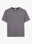Aleg Antrasit Erkek Oversize Logo Baskılı T-Shirt ALG25023 18-0601 Alegion T-Shirt