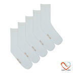 Gost Liria -5’li Beyaz Ribanalı Tenis Çorap