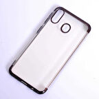 Galaxy M20 Köşeleri Renkli Şeffaf Kamera Korumalı Kılıf