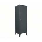 Alfafonet Ziglat Serisi Kilitli Metal Home Office Dolabı Metal Kapaklı Antrasit Gri (RAL 7016) 450x1500x450 mm