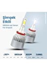Markası C6 Serisi 9006 Led Xenon Far Ampulü Şimşek Etkili 5800lm Chip On Board 6000k Kar Beyazı