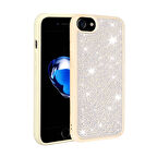 Apple iPhone SE 2020 Kılıf Parlak Taşlı Tasarım Zore Ston Kılıf