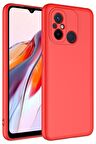 Xiaomi Redmi 12C Kılıf  İç Yüzey Kadife Lansman Tasarım Silikon