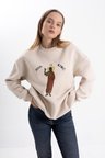 Unisex Jesus is King Baskı Sweatshirt