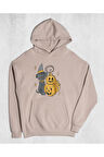 Unisex Cat Halloween Kapüşonlu Sweatshirt