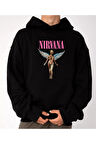 Unisex Oversize Nirvana Kapüşonlu Sweatshirt