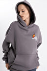 Unisex Oversize No7 Kapüşonlu Sweatshirt