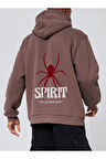 Unisex Oversize Spirit Kapüşonlu Sweatshirt
