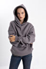 Unisex Oversize Carmelite Kapüşonlu Sweatshirt