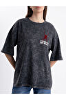 Unisex Oversize Eskitme Spirit Tshirt