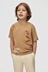 Nk Erkek Çocuk Autumn Tshirt 4-8 Yaş Camel