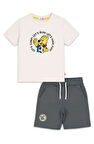 Haribo Erkek Çocuk Baskılı ŞortluTakım 2-8 Yaş Bej