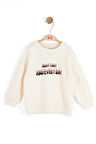 Nk Erkek Bebek Enjoy Sweatshirt 1-4 Yaş Krem