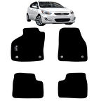 Rizline Hyundai Accent Blue  2011-2018 Halı Paspas Siyah