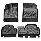 Rizline Opel Combo 2019 Sonrası  3D Havuzlu Paspas Siyah