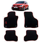 Rizline Volkswagen Golf 6 2009-2012 Halı Paspas R Logolu Kırmızı Kenarlı