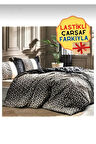 Tek Kişilik ( Çarşafı Lastikli ) Nevresim Takımı Noche Siyah