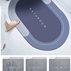 Trendesk Trendesk  Sihirli Su Emici Anında Kurutma Banyo Paspası Kaymaz Tabanlı Mikrofiber Banyo Matı