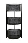 Trendesk 3 KATLI SİYAH METAL PATATES SOĞAN SEBZE,MEYVE SEPETİ, SEBZELİK