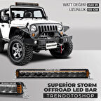 Superior Storm 55 cm 240W Amber Beyaz 4 Modlu Off Road Led Bar