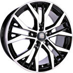 BK-713 7.5*17 5*100 ET35 57.1 BLACK MACHINED XL