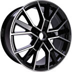 BK-5131 8*18 5*112 ET45 66.45 BLACK MACHINED XL