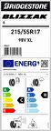 215-55R17 98V XL BLIZZAK 6