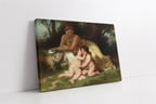 Nymphs ve Satyr Kanvas Tablo