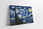 Yıldızlı Gece Kanvas Tablo