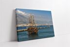 Yelkenlı Tekne Kanvas Tablo