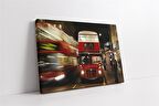 Londra Kırmızı Otobüs Kanvas Tablo