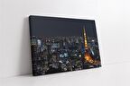 Paris Gece Kanvas Tablo