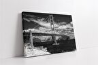 Siyah Beyaz Amerika Kanvas Tablo