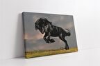 Şaha Kalkmış At Kanvas Tablo