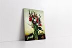 Vazoda Çiçekler Kanvas Tablo