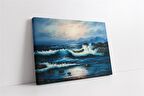 Dalgalı Deniz Kanvas Tablo