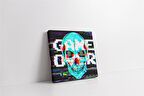 Game Over Kuru Kafa Glitch Kanvas Tablo