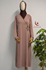 Kadın Yandan Bağlamalı Penye Namaz Elbisesi – 38-48 beden
