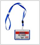 Rubenis İpli Yaka Kartı Mavi - 5 adet